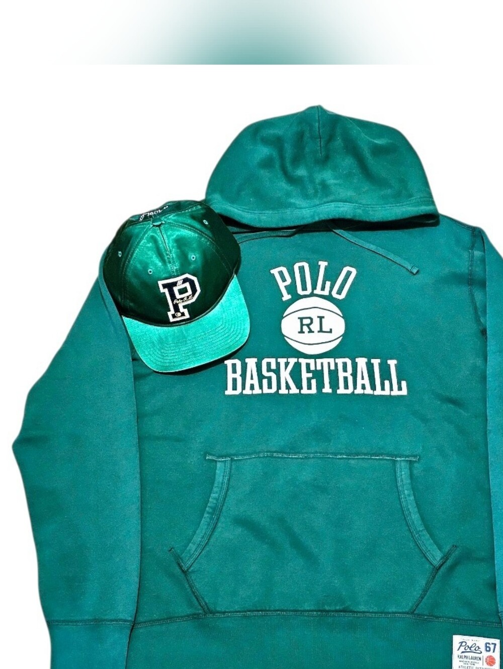 Ralph Lauren Green Polo Basketball Hoodie